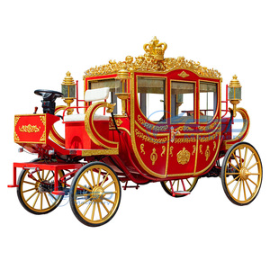 Venta Directa de Fábrica, Carruajes de Caballos de Lujo de 4 Ruedas para Bodas y Turismo, Carruaje Real de Caballos para Bodas y Turismo - Product Image 1