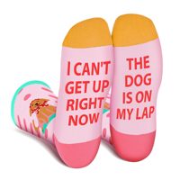 Chaussettes personnalisées unisexes Offre Spéciale avec logo Chaussettes d'équipage en polyester de qualité Chaussettes avec logo personnalisé de haute qualité pour femmes