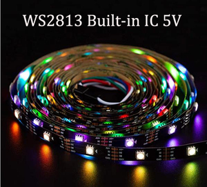 5v Addressable Rgbic <strong>Led</strong> <strong>Strip</strong> 5050 <strong>Ws2812b</strong> Ws2813 Dream Color Waterproof Outdoor 30leds 60leds 5m/roll Flexible <strong>Led</strong> <strong>Strip</strong> Light - Product Image 5