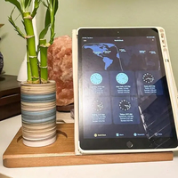 Simple Mini Bois Livre Stand Triangle Bambou Table de Chevet pour Chambre Bureau Bureau Bibliothèque Table Élégante Bibliothèque Centre De Table Décor