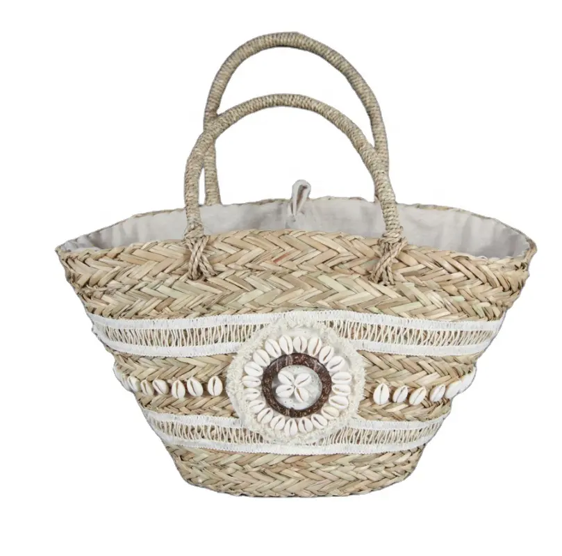 New fashion boho Straw bag beach 2023 Rattan woven straw summer beach Bags Women Crochet Bag