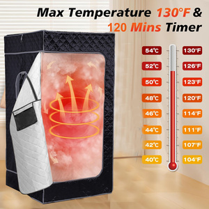Sauna Professionnel Pliable d'Intérieur Portable pour Usage Domestique avec Chauffage à Vapeur Humide et Espace Privé - Product Image 3