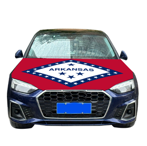غطاء محرك السيارة بعلم أركنساس، غطاء مرن للسيارة بعلم وطني، راية لغطاء المحرك بعلم أركنساس - Product Image 6