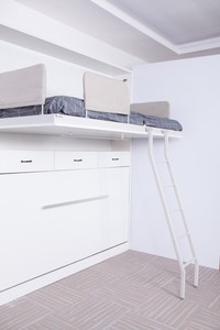 Letto <span class=keywords><strong>a</strong></span> <span class=keywords><strong>Castello</strong></span> <span class=keywords><strong>a</strong></span> Scomparsa <span class=keywords><strong>Salvaspazio</strong></span> Pieghevole da Parete Singolo Letto <span class=keywords><strong>a</strong></span> Muro Moderno Richiudibile - Product Image 3