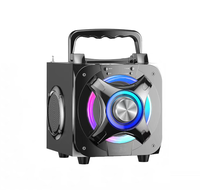 Haut-parleur en bois multifonction sans fil Bluetooth avec lumières RGB