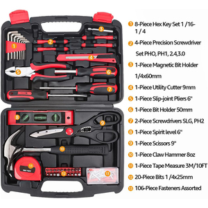 Destornillador profesional 10 en 1, juegos de llaves rachet mecánicas, caja de herramientas, juego de herramientas, enchufe de herramienta de mano en caja de plástico - Product Image 2