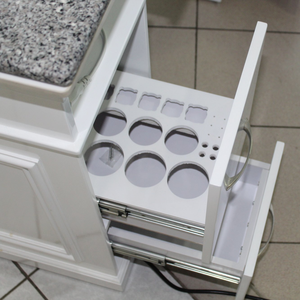 <span class=keywords><strong>Table</strong></span> de manucure professionnelle pour ongles <span class=keywords><strong>Table</strong></span> à ongles en marbre blanc avec aspiration - Product Image 3