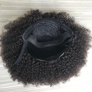 Envío gratuito y de calidad superior del pelo humano de la Virgen de la onda de agua regular peluca con bang 10" - Product Image 4