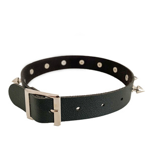 Jinlong-<span class=keywords><strong>Collar</strong></span> de cuero PU con remaches, gargantilla de estilo punk rock, correa para el cuello, gargantilla de encaje - Product Image 4