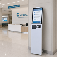 Kiosque de commande automatique tactile série KD 21,5 pouces, machine de paiement en libre-service, kiosque d'enregistrement automatique pour la restauration et le commerce de détail