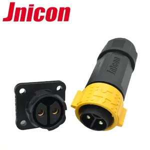 Jnicon M25直流电源2pin防水连接器50A，用于基站控制器