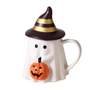 Tasse en céramique créative de <span class=keywords><strong>dessin</strong></span> <span class=keywords><strong>animé</strong></span>, motif Citrouille, Elfe, Fantôme, Halloween, mignonne, grande capacité, pour l'eau - Product Image 5