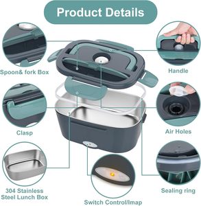 Hotsale Electric <b>Lunch</b> Box Portable 220v/110v/12v/24v Food Warmer Heating, <b>Lunch</b> Lectrique - Product Image 4