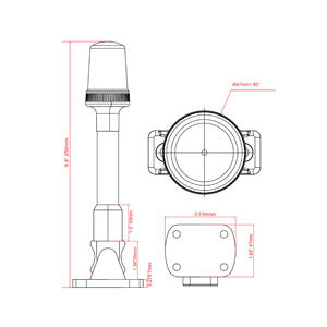 Luces LED de Anclaje Marinas Ajustables de 10 12V-24V CC para Yates y Embarcaciones - Product Image 4