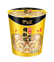 Instant Chinese Food Noodles Guangdong Style Fried Pepper Pork Belly and Chicken Buldak Boxed Manual Cup ENSACHEUSE