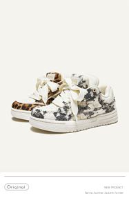 Zapatillas de estilo desgastado con plataforma, resistentes al desgaste, de caña baja, informales, unisex, para parejas - Product Image 4