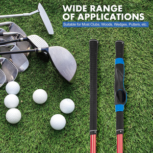 Guía ergonómica para la posición <span class=keywords><strong>de</strong></span> la <span class=keywords><strong>mano</strong></span> para entrenamiento <span class=keywords><strong>de</strong></span> agarre <span class=keywords><strong>de</strong></span> palos <span class=keywords><strong>de</strong></span> <span class=keywords><strong>golf</strong></span>, azul y negro, con bucle para dedos y eje en espiral, OEM personalizado, al por mayor - Product Image 6