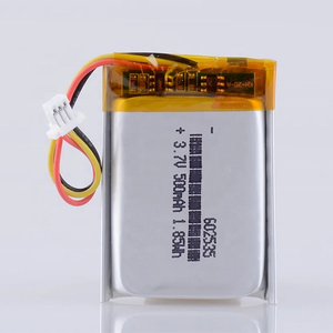 Аккумуляторная литий-ионная батарея (Li-ion) <span class=keywords><strong>3</strong></span>.7V 500mAh, модели 302535, 402535, 502535, 702535, 802535, 902535, 102535, 602535 - Product Image 1