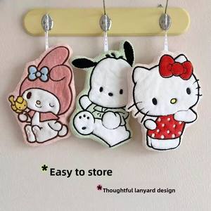 <span class=keywords><strong>Toalla</strong></span> <span class=keywords><strong>de</strong></span> mano colgante con dibujos <span class=keywords><strong>de</strong></span> gatos y perros, absorbente, gruesa, <span class=keywords><strong>de</strong></span> secado rápido, para cocina, baño, tela súper resistente para niños - Product Image 6