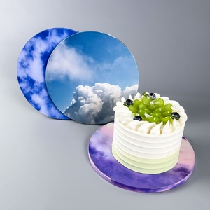 SunShineWholesaler Plateau de support pour gâteau 12mm 6 8 10 12 14 16 pouces, carré et rond, Sky Square, Cake Board, Cake Drum - Product Image 2