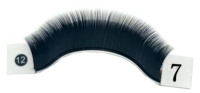Extensions de cils inférieurs à marque privée 5/6/7mm, courbure J classique/plat, 0.07 0.10 0.15 0.20, extensions de cils individuels sous les cils