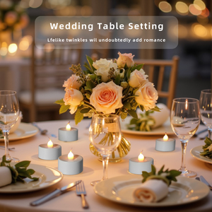 Thực tế <span class=keywords><strong>Flameless</strong></span> tealight nến trắng nhựa Pin hoạt động bền kéo dài 2X nhấp nháy sáng LED giáng sinh Halloween - Product Image 3