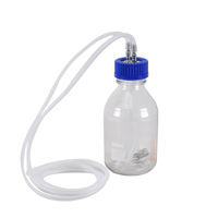 Gobelet Aquapure en verre borosilicate haute teneur en silice durable 500 ml 110V/220V avec ébulliteur en acier inoxydable et connecteurs Luer pour ozone de laboratoire