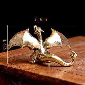 Statue de dragon en cristal taillé écologique - Ornement décoratif en métal pour la maison, idéal pour les cadeaux et la collection - Product Image 2