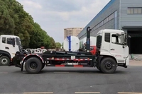 Camion à ordures Dongfeng 16m avec boîte de vitesses manuelle, moteur diesel, bras de ramassage, compacteur hydraulique mobile pour l'élimination des déchets municipaux