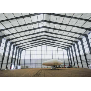 100m + Clear Span Aço Aircraft Hangar Sem colunas internas Vento Neve Carga resistente - Product Image 2