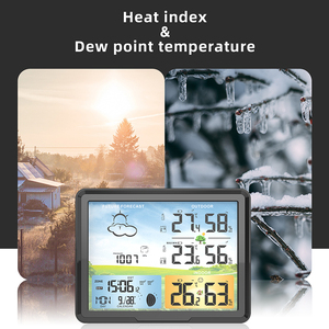 Estación Meteorológica Inalámbrica PT20B RCC con Sensor de Temperatura y Humedad, Pantalla LCD a Color, OEM ABS, Pronóstico <span class=keywords><strong>del</strong></span> <span class=keywords><strong>Tiempo</strong></span>, 2 Sensores Exteriores, Temporizador - Product Image 6