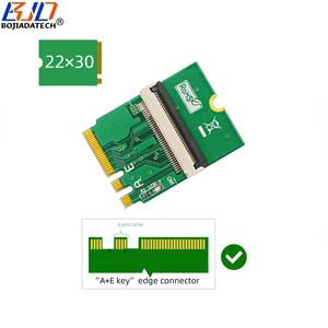 Venta al por mayor 90 grados PCI-E X4 ranura USB <span class=keywords><strong>2</strong></span>,0 conector a NGFF <span class=keywords><strong>M</strong></span>.<span class=keywords><strong>2</strong></span> clave A + E adaptador tarjeta vertical con Cable FPC en Stock - Product Image 3