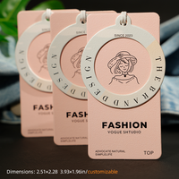 Nouvelles étiquettes volantes pour vêtements, étiquettes de vêtements, étiquettes rondes personnalisées avec logo de marque, étiquettes découpées sur mesure pour cartes de visite