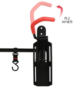 Support mural pivotant pour vélo Support de rangement <span class=keywords><strong>vertical</strong></span> avec crochets pivotants pour étagères de <span class=keywords><strong>garage</strong></span> pour vélos de montagne vélos de route - Product Image 2