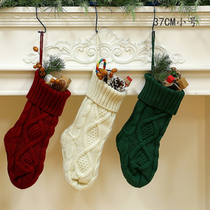 Haute qualité 100% acrylique 37cm câble tricot motif décor à la maison personnalisé personnalisé <span class=keywords><strong>chaussettes</strong></span> suspendues bas de noël - Product Image 2