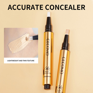 GECOMO, cepillo <span class=keywords><strong>corrector</strong></span> plano con logotipo personalizado, que cubre <span class=keywords><strong>ojeras</strong></span>, cicatrices y manchas <span class=keywords><strong>de</strong></span> acné, <span class=keywords><strong>corrector</strong></span> líquido tipo prensa - Product Image 2