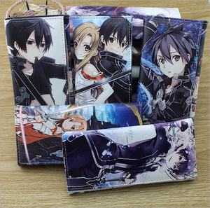 Nouvel arrivage de portefeuille en PU de Style Long avec imprimé Asada shino Kirito/kirigaya <span class=keywords><strong>kazuto</strong></span> avec bouton - Product Image 1