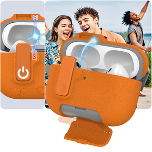 Estuche para Auriculares BT con Hebilla de Bloqueo Mate de Alta Calidad y Diseño Moderno para AirPods <span class=keywords><strong>Pro</strong></span> 1/2 3/4, Resistente a Impactos - Product Image 2
