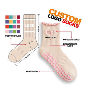 Chaussettes antidérapantes respirantes BiLu Yoga Pilates pour femmes, pour la remise en forme et les cours de fitness - Product Image 2