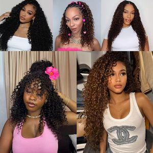 Extensioni per capelli umani Deep Wave Crochet, 2 confezioni da 50g, con nodi invisibili Miracle Knots, senza nodi, pre-separati, ricci birmani 12A - Product Image 5