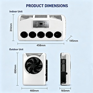 New 12V 24V Scroll Compressor Aluminum Tube Condenser <b>Mini</b> Split AC Unit Truck Cab <b>Air</b> <b>Conditioner</b> EAC001.96 Stable Performance - Product Image 3