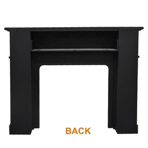 Luckywind Vente chaude Décoration d'intérieur imitation antique <span class=keywords><strong>Cheminée</strong></span> décorative noire en <span class=keywords><strong>bois</strong></span> <span class=keywords><strong>de</strong></span> sapin moderne <span class=keywords><strong>Étagère</strong></span> <span class=keywords><strong>de</strong></span> <span class=keywords><strong>cheminée</strong></span> 100x20.5x81cm - Product Image 5