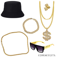 Ensemble robe et vêtements pour femmes PESENAR, ensemble de vêtements hip-hop, accessoires de rappeur des années 90