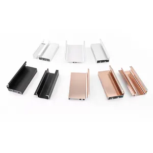 ROEASY Aluminium Profile Customized Aluminum Sliding Window Folding Door Profiles Anodized Wood Finish Aluminium Profiles