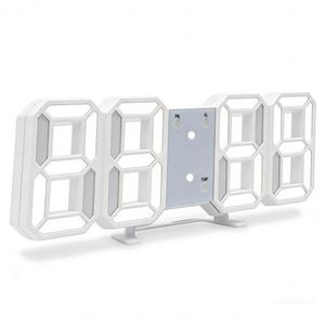 Wsy175 Led <b>Digital</b> <b>Wall</b> Desk Alarm 12H 24H Formats Adjustable Brightness Night Light Energy Saving 3D <b>Clock</b> - Product Image 1