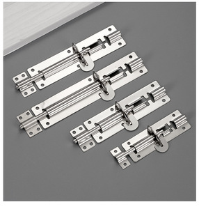 Heavy Duty Stainless Steel Barrel Bolt Security <b>Padlock</b> Latch Extra Long Slide Bolt for Outdoor Iron Gate Fence Warehouse Barn - Product Image 6