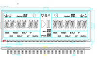 Kundenspezifisches TN-Segment-LCD für Timer, TN-LCD-Panel mit PIN-Anschluss, Positives 7-Segment-TN-LCD-Panel-Display von Herstellern