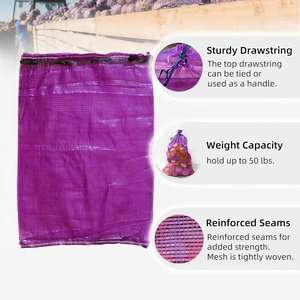 Sacs de rangement en filet personnalisables pour l'agriculture, pommes de terre, oignons, bois de chauffage - Product Image 2