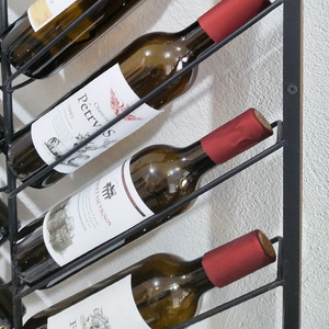 Estantes de Vino de Madera y Metal de Alta Calidad Personalizados al por Mayor, Estantes de Vino de Pared - Product Image 2