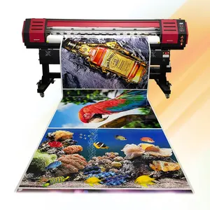 Meilleure qualité imprimante à sublimation 1.6 M 3D marbre papier peint eco solvant machine d'impression